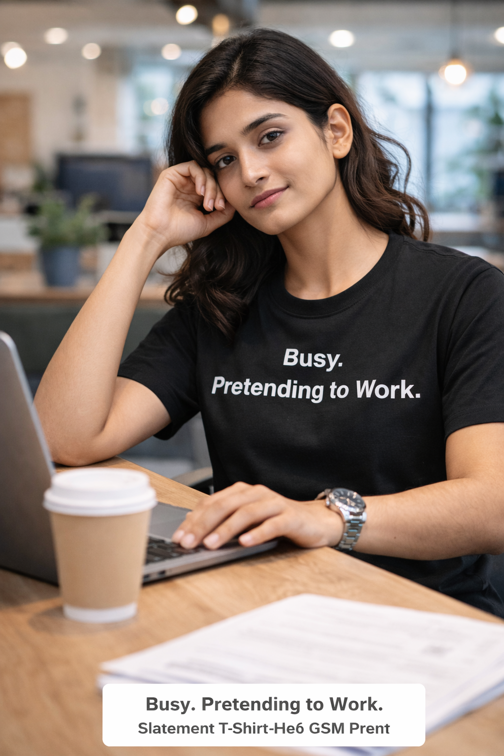 Busy. Pretending to Work. Unisex T-Shirt.
