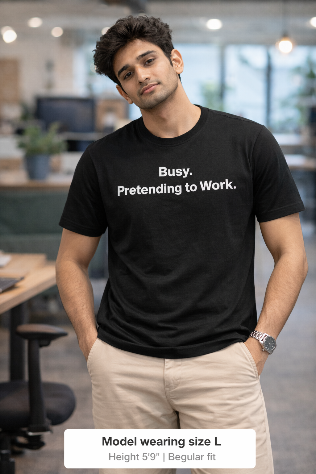 Busy. Pretending to Work. Unisex T-Shirt.